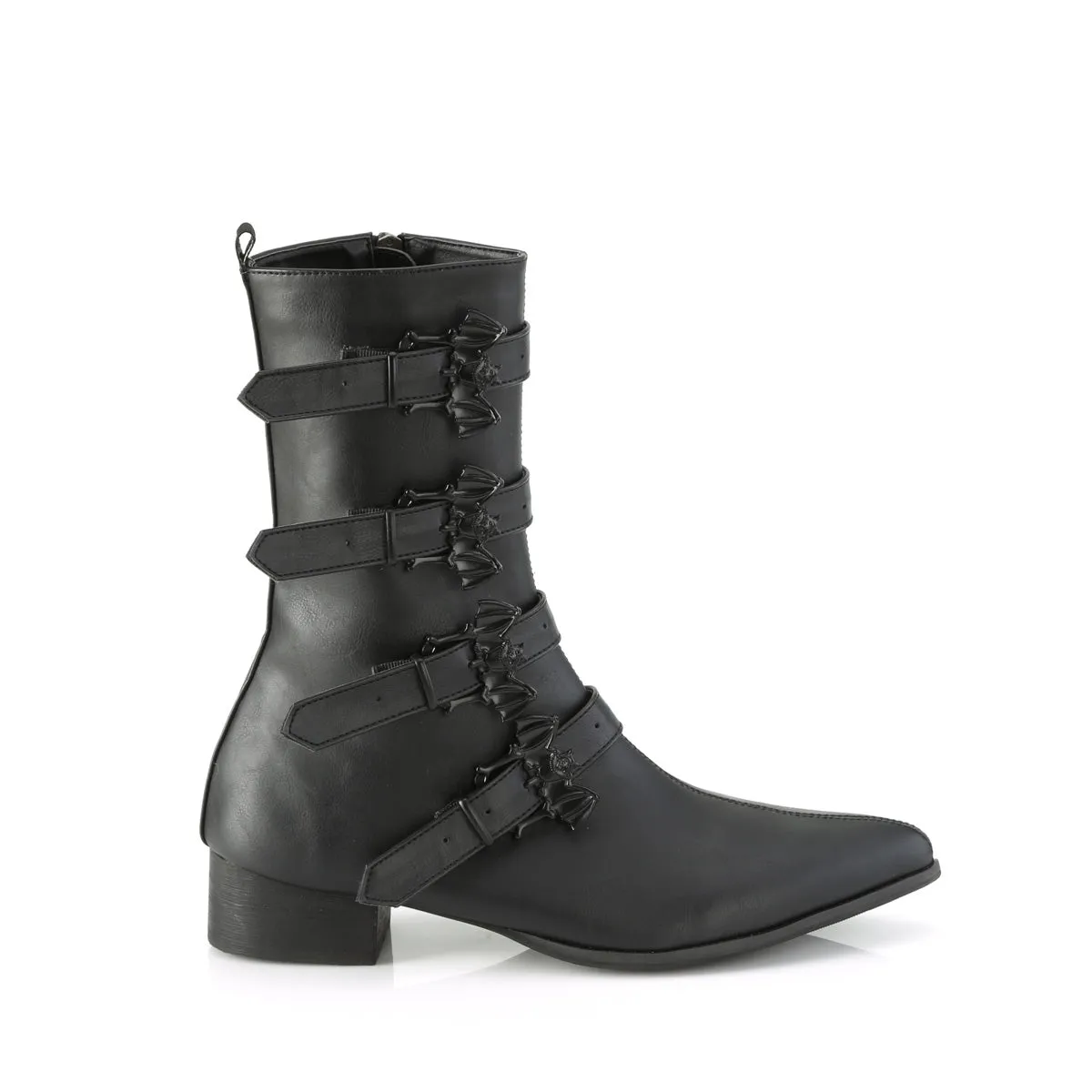 1 Inch Heel WARLOCK-110-B Black