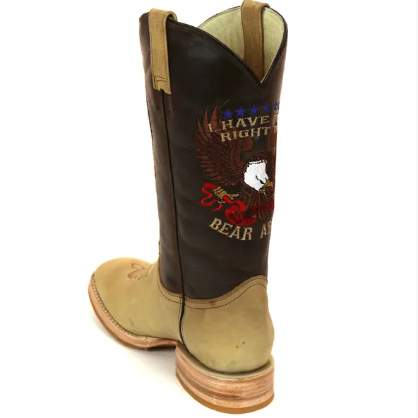 1199 - Rockin Leather Men's Right To Bear Arms Western Boot