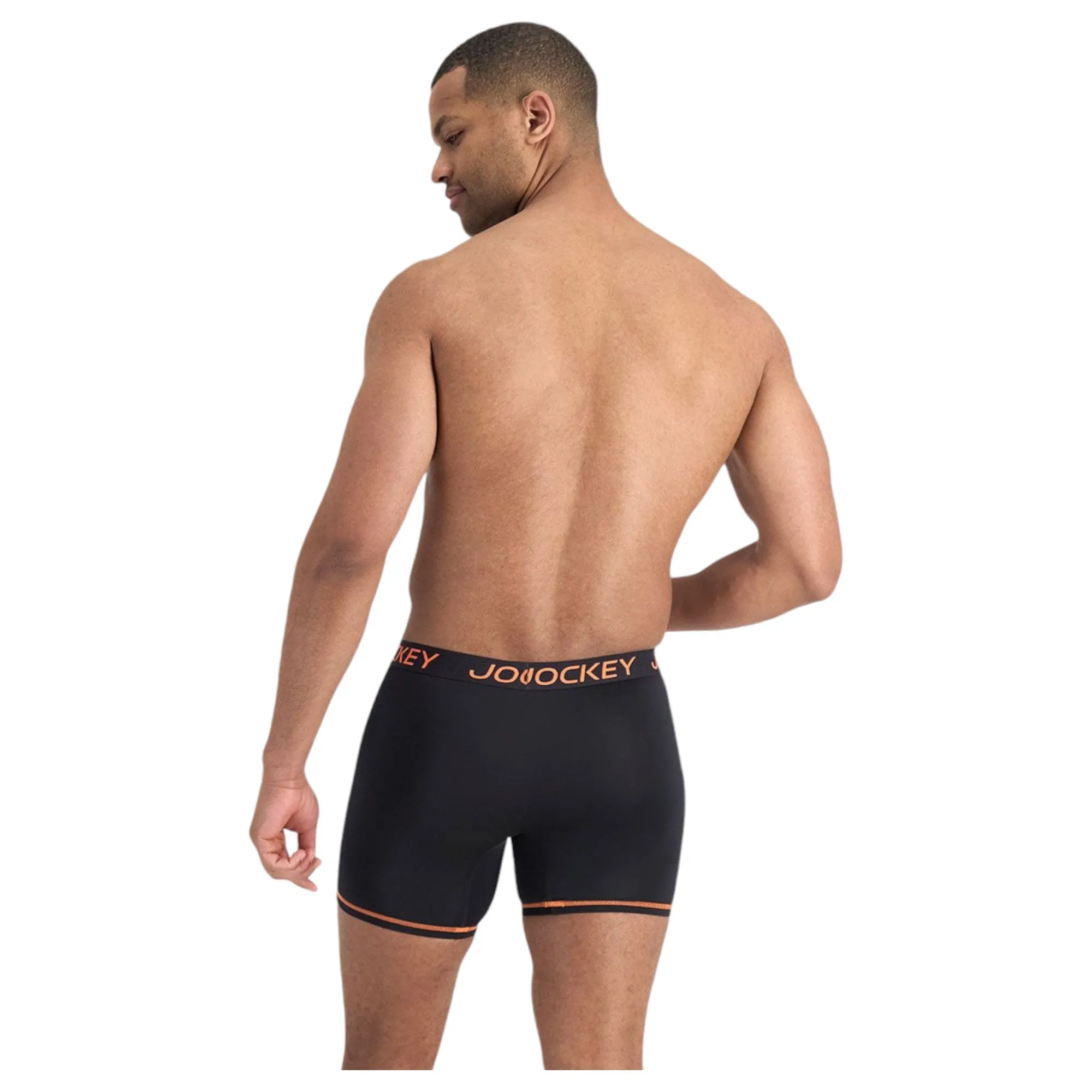 12 X Mens Jockey Performance Active Midway Micro Trunks Black Underwear