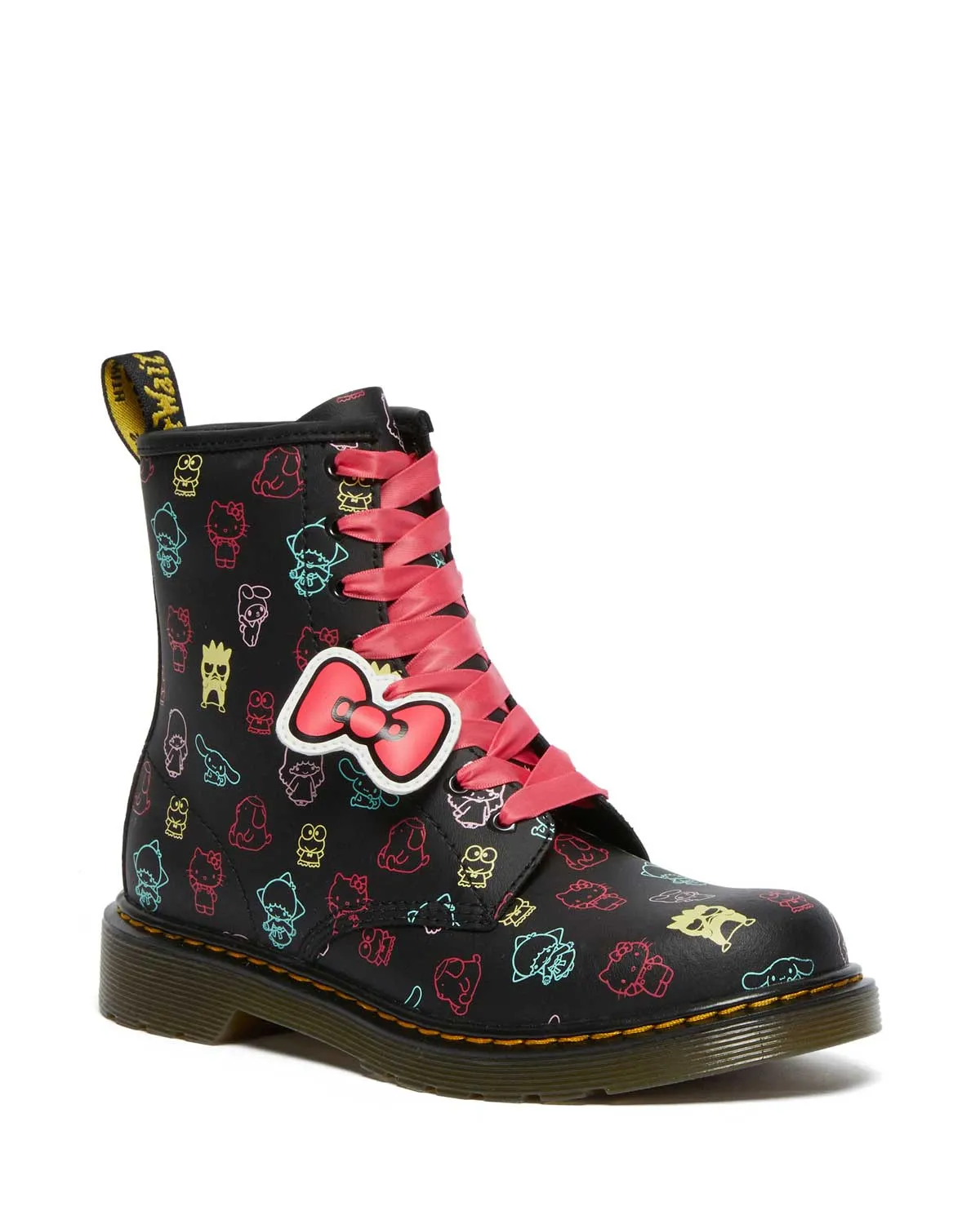 1460 Hello Kitty & Friends Black Multi Hydro Leather Boot