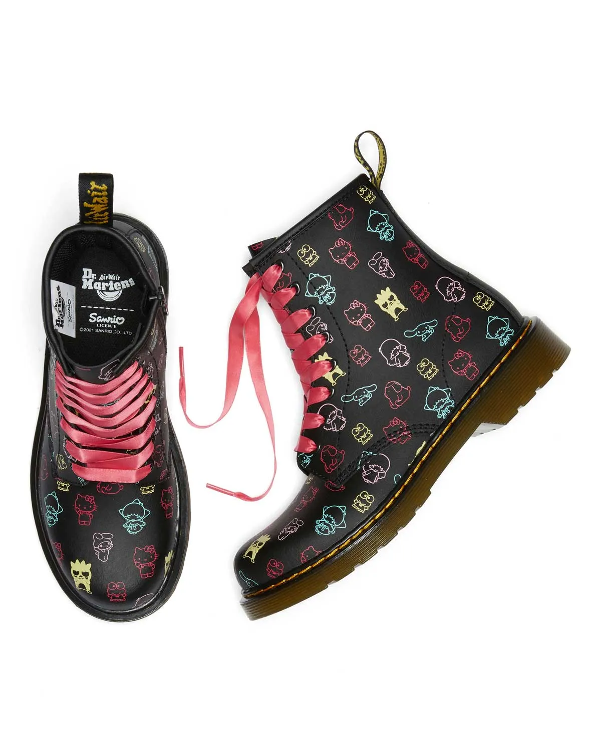 1460 Hello Kitty & Friends Black Multi Hydro Leather Boot