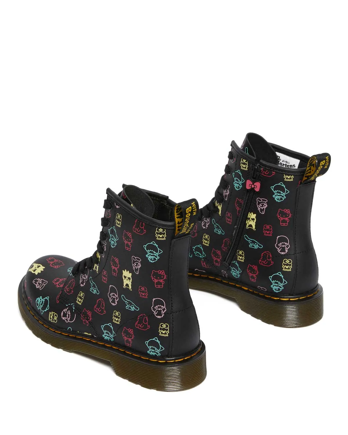 1460 Hello Kitty & Friends Black Multi Hydro Leather Boot