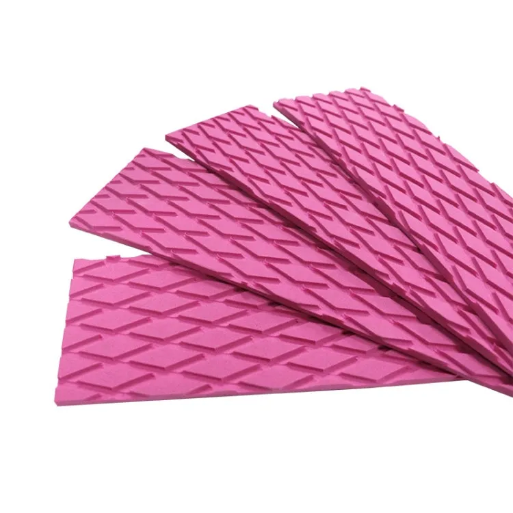 4pcs /Set EVA Shortboard Surfboard Diamond Anti-skid Pad(Pink)