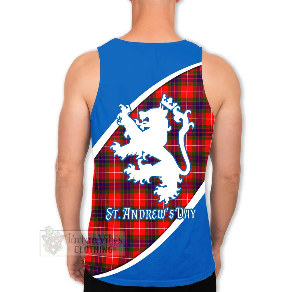 Abernethy Family Crest Tartan Men's Tank Top Celebrate Saint Andrew's Day in Style