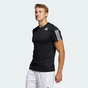 Adidas Primeblue Aeroready 3-Stripes Slim Men Training T-Shirt Black/White