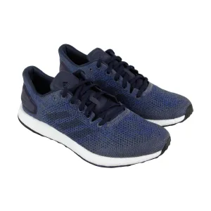 Adidas Pureboost Dpr BB6293 Mens Blue Canvas Lace Up Lifestyle Sneakers Shoes