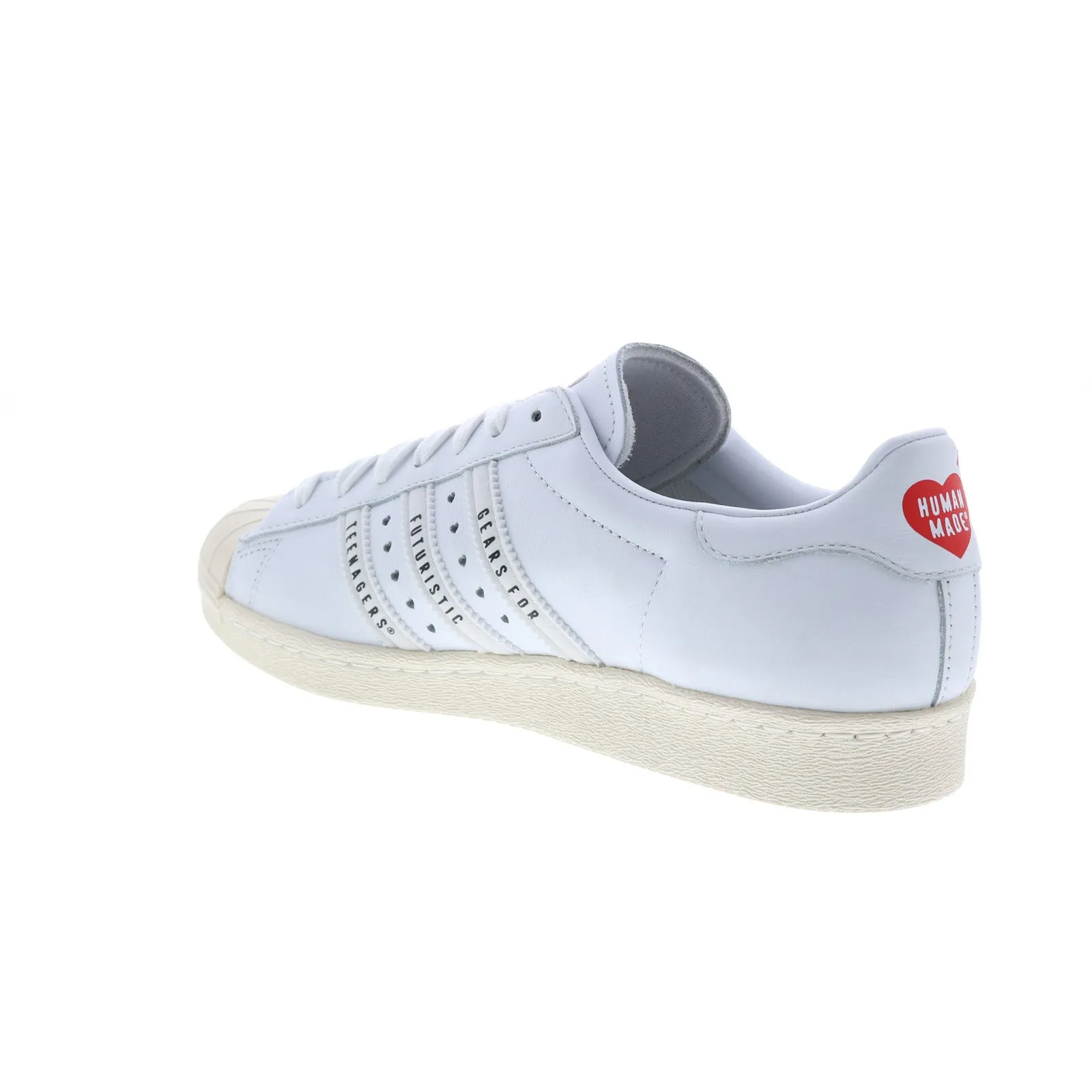 Adidas Superstar 80S Human Made FY0730 Mens White Lifestyle Sneakers Shoes