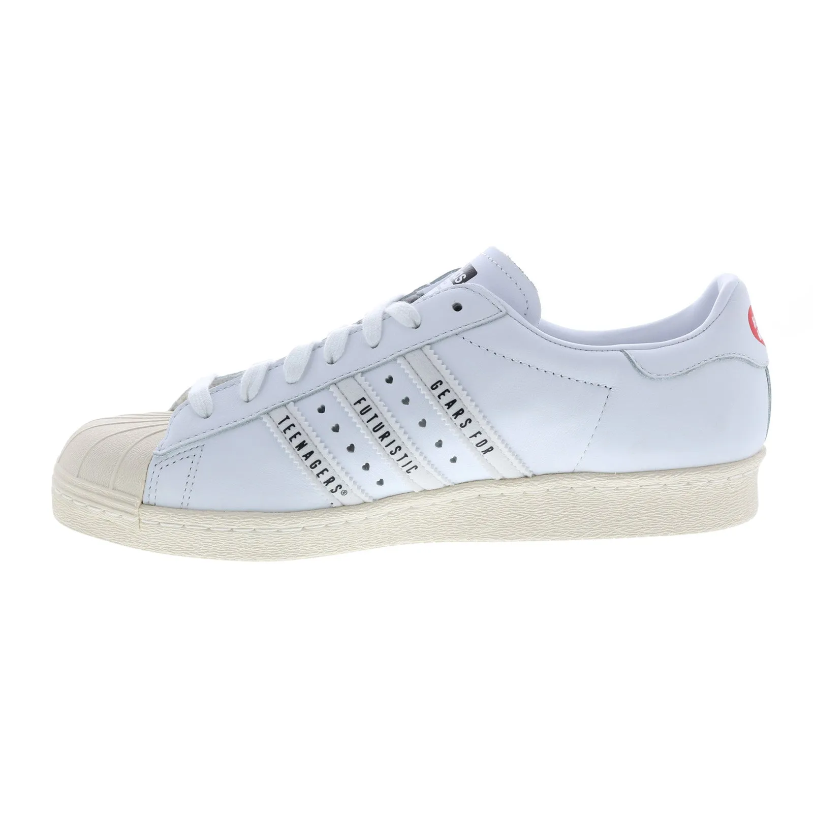 Adidas Superstar 80S Human Made FY0730 Mens White Lifestyle Sneakers Shoes