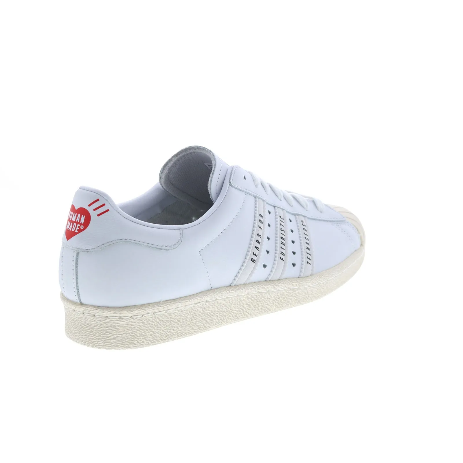 Adidas Superstar 80S Human Made FY0730 Mens White Lifestyle Sneakers Shoes