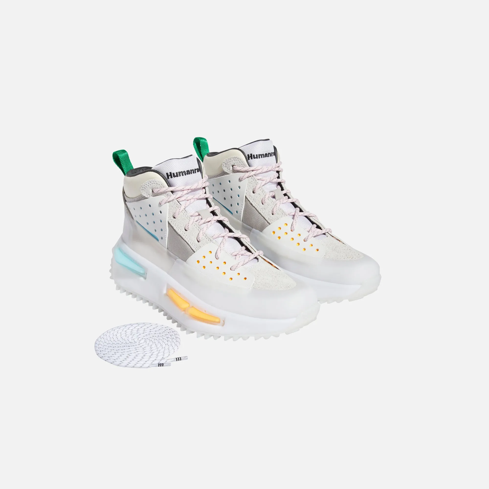 adidas x Pharrell HU NMD Trail Hike Mid - Core White / Cream White / Clear