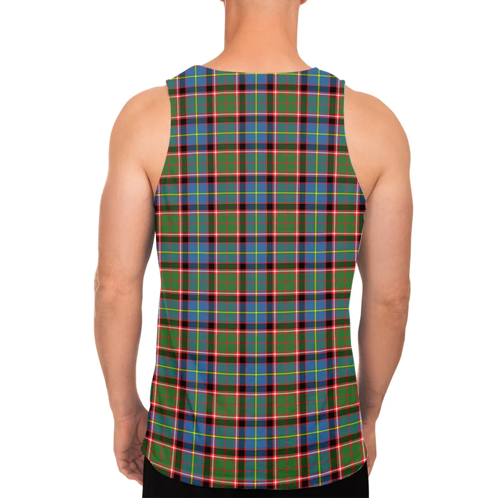 Aikenhead Tartan Mens Tank Top with Family Crest