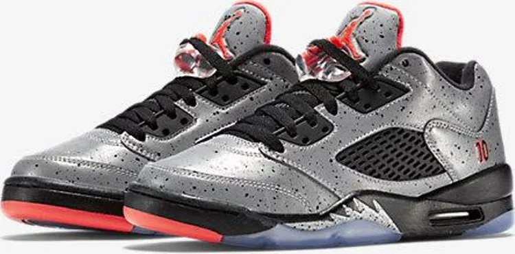 Air Jordan 5 Retro Low BG Neymar Sneakers, Silver