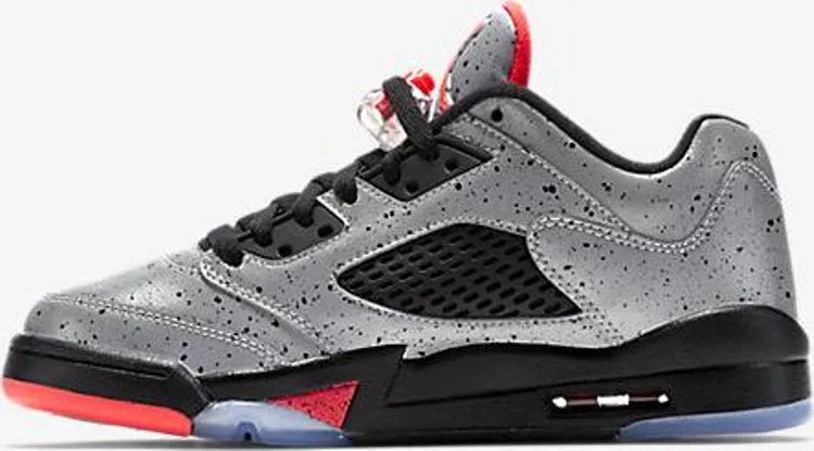 Air Jordan 5 Retro Low BG Neymar Sneakers, Silver