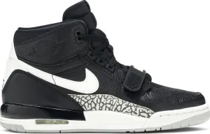 Air Jordan Legacy 312 GS Black Cement Sneakers, black