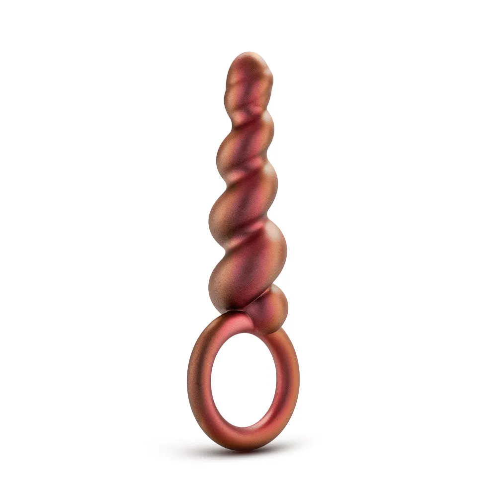 Anal Adventures Matrix By Blush® | Spiral Loop Copper 5.25-Inch Anal Plug