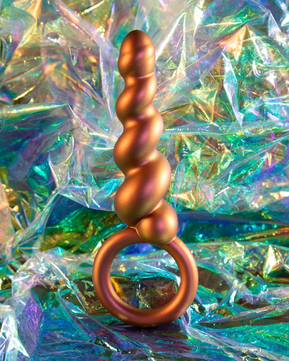 Anal Adventures Matrix By Blush® | Spiral Loop Copper 5.25-Inch Anal Plug