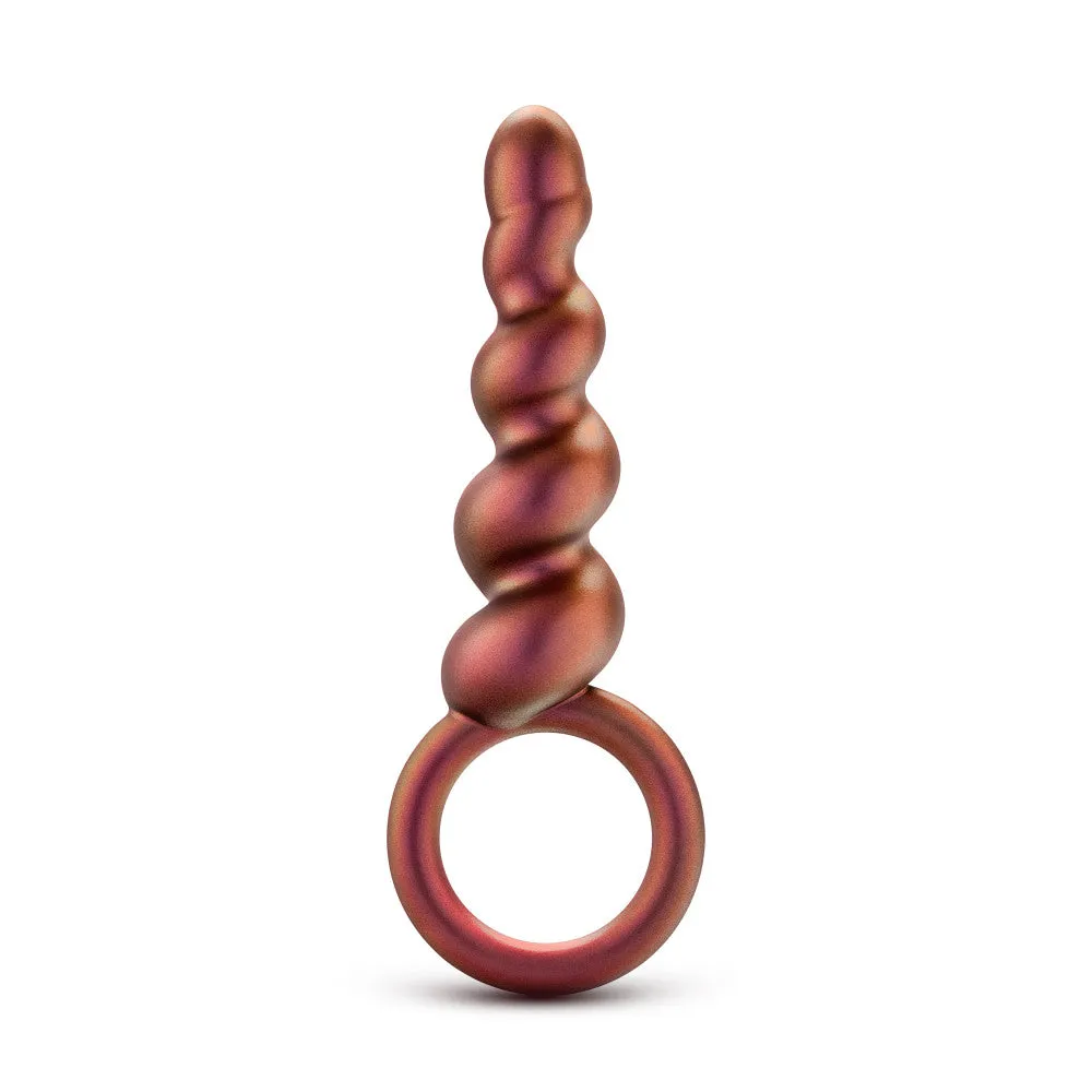 Anal Adventures Matrix By Blush® | Spiral Loop Copper 5.25-Inch Anal Plug