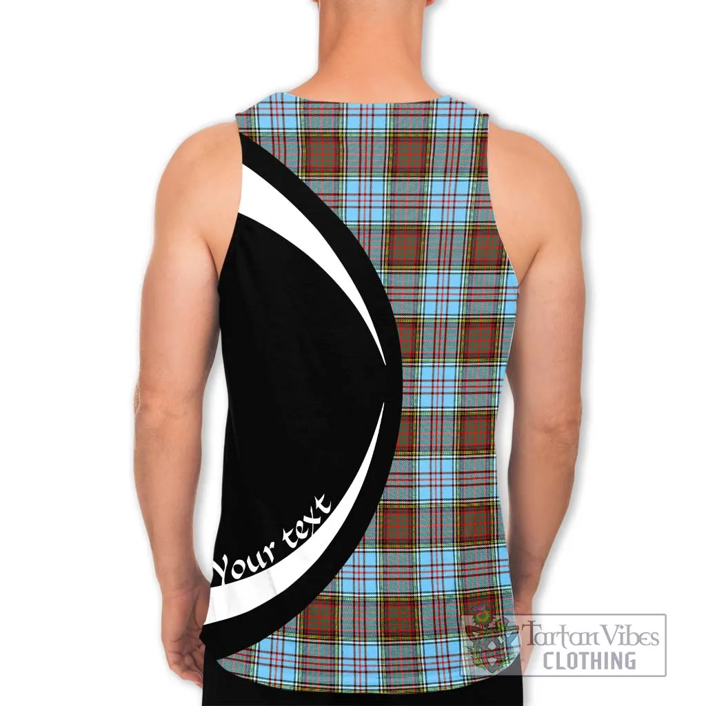 Anderson Ancient Tartan Men's Tank Top with Family Crest Circle Style