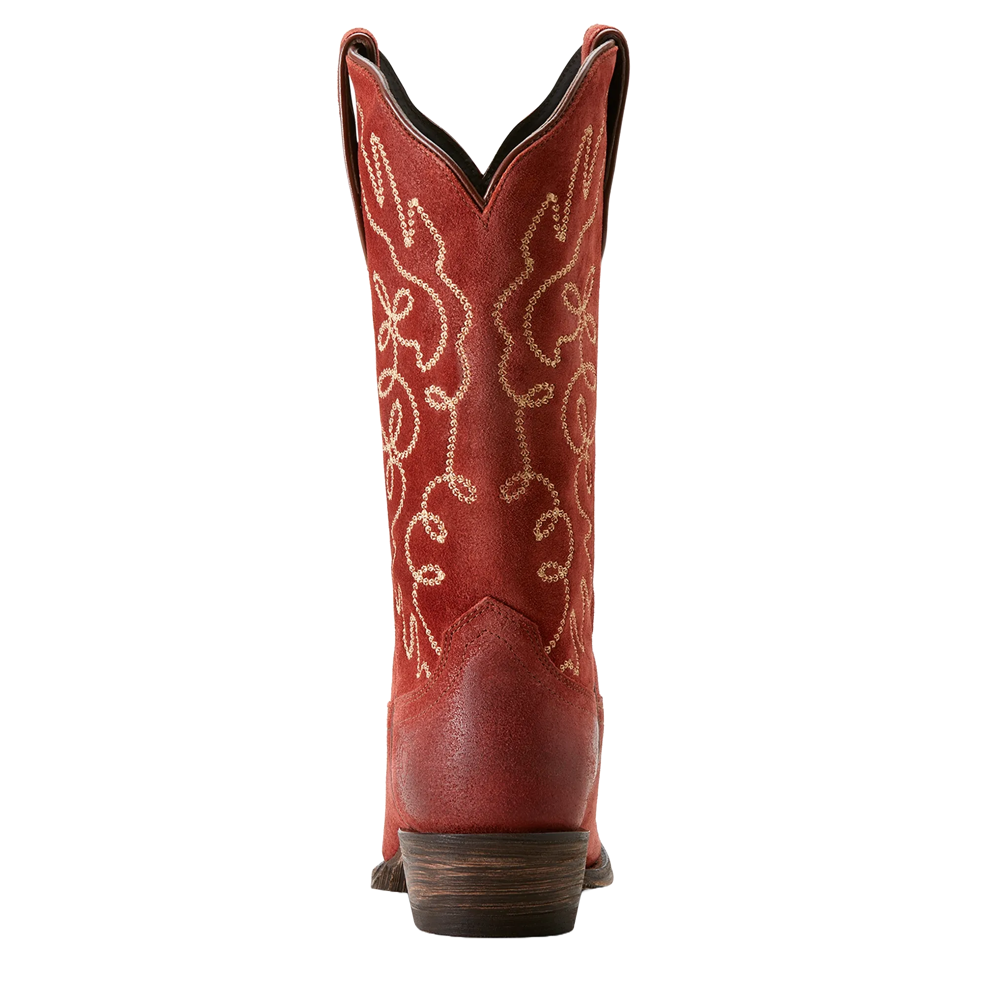 Ariat Ladies Jukebox Cayenne Suede Red Western Boot 10053791