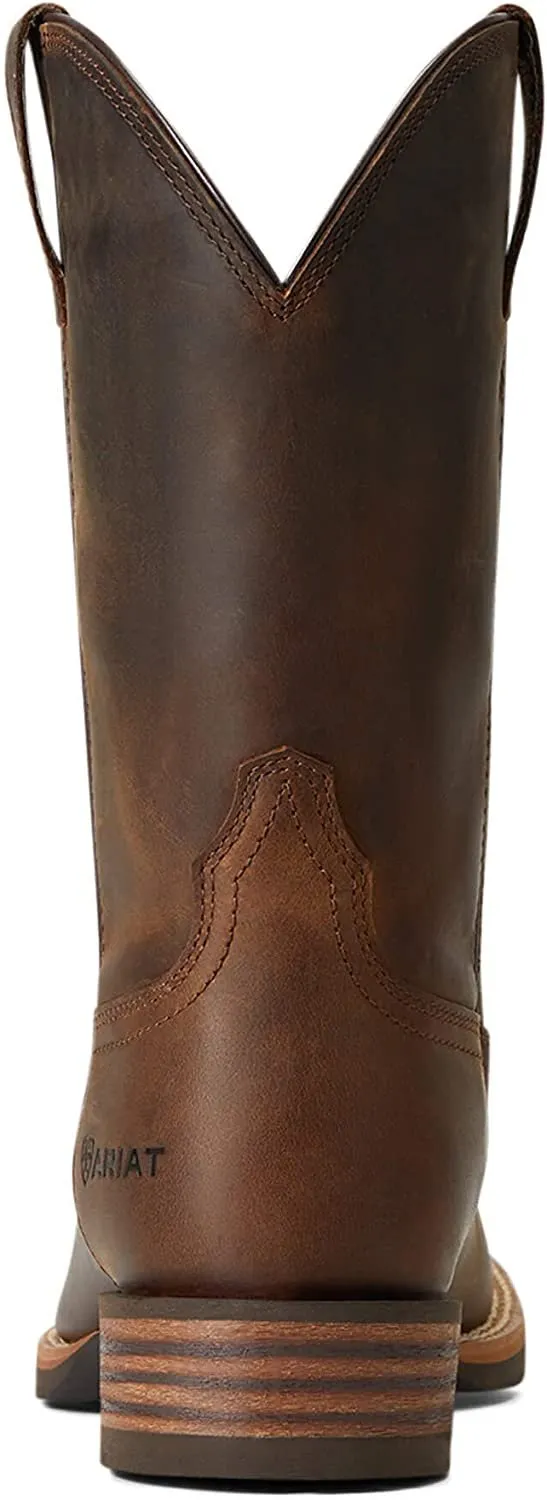 Ariat Men's Hybrid Fly High Western Boot, Distressed Brown