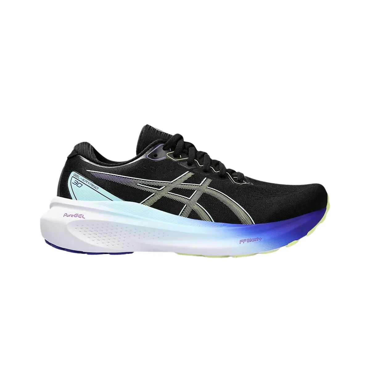 Asics Gel-Kayano 30 Black Yellow SS24 Women's Running Shoes