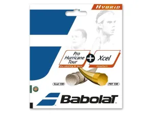 Babolat RPM Hurricane 16g   XCEL 16g Hybrid Tennis 12M String Set