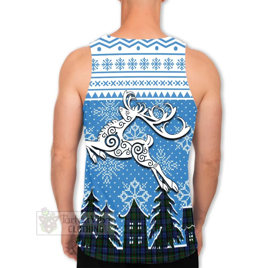 Baird Clan Christmas Men's Tank Top Celtic Reindeer Style