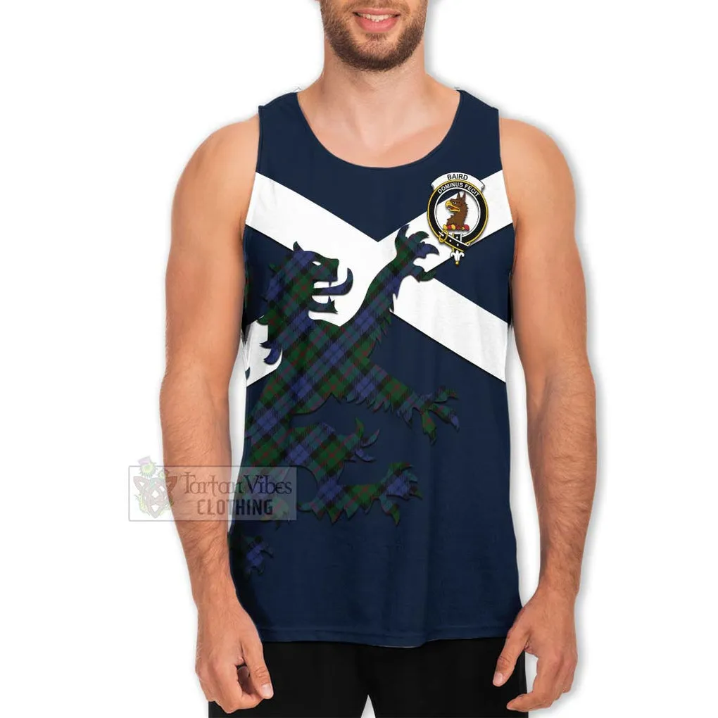 Baird Tartan Lion Rampant Men's Tank Top  Proudly Display Your Heritage with Alba Gu Brath and Clan Name