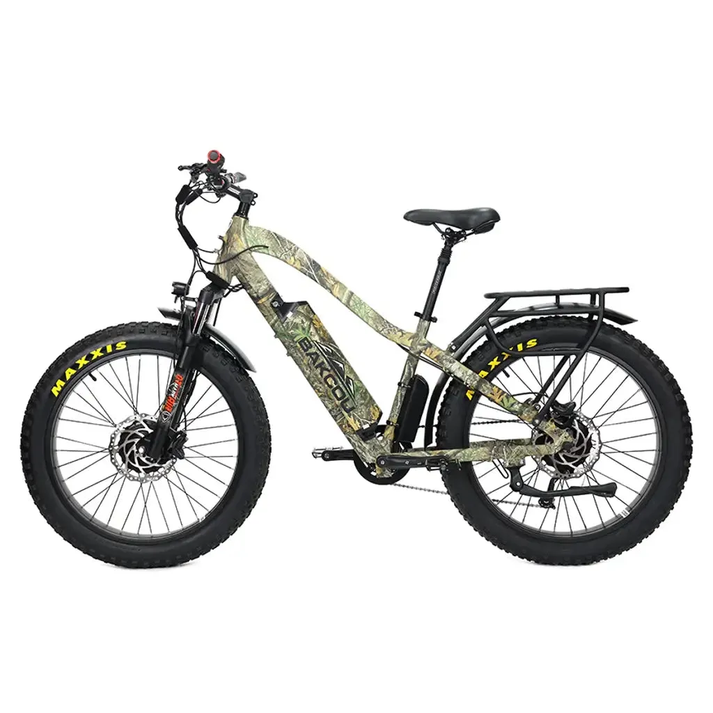 Bakcou Kodiak AWD 500W 48V 25ah Fat Tire Electric Hunting Bike