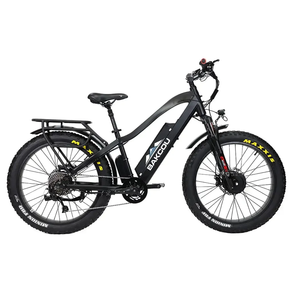 Bakcou Kodiak AWD 500W 48V 25ah Fat Tire Electric Hunting Bike