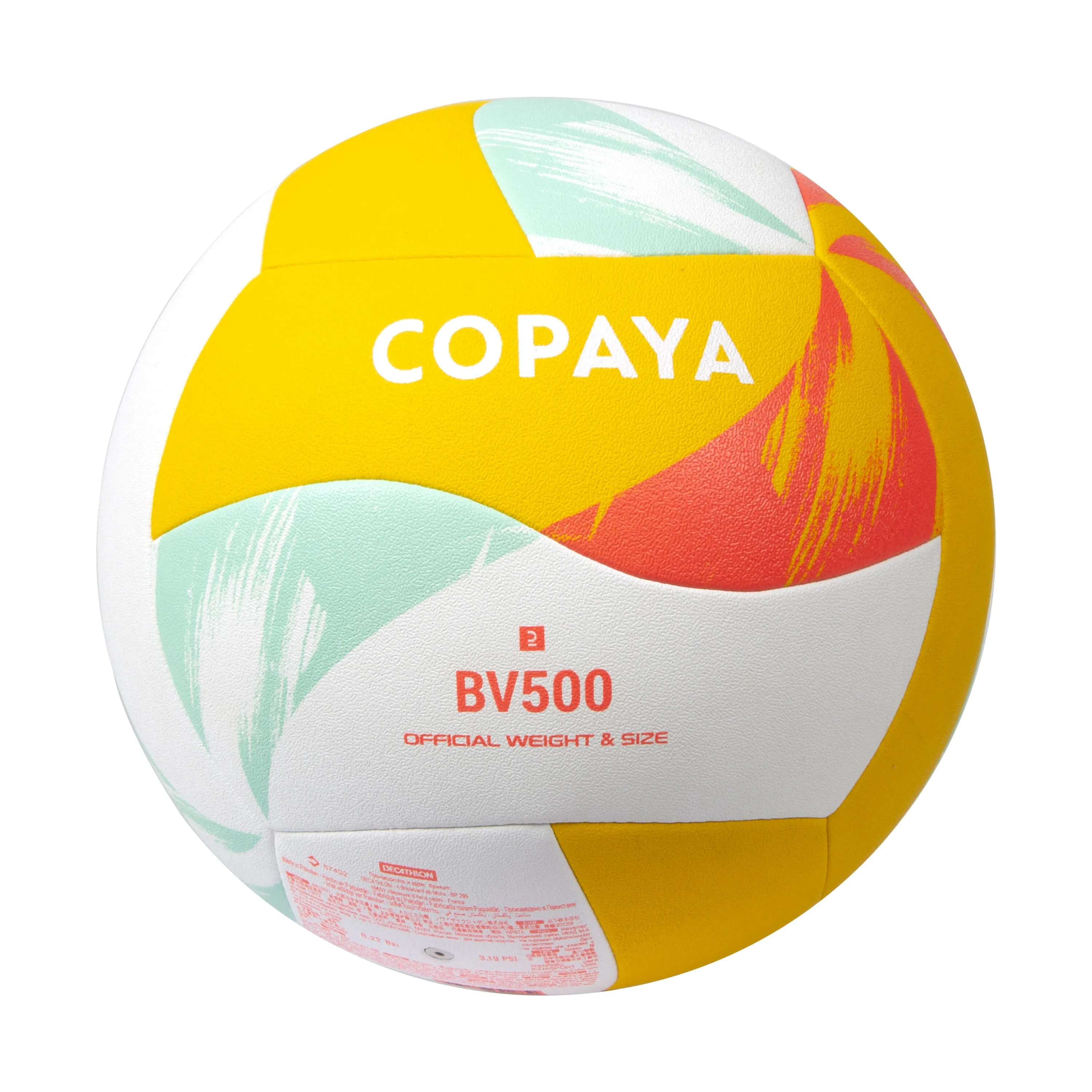 Ball COPAYA Beach volleyball 500, yellow/green