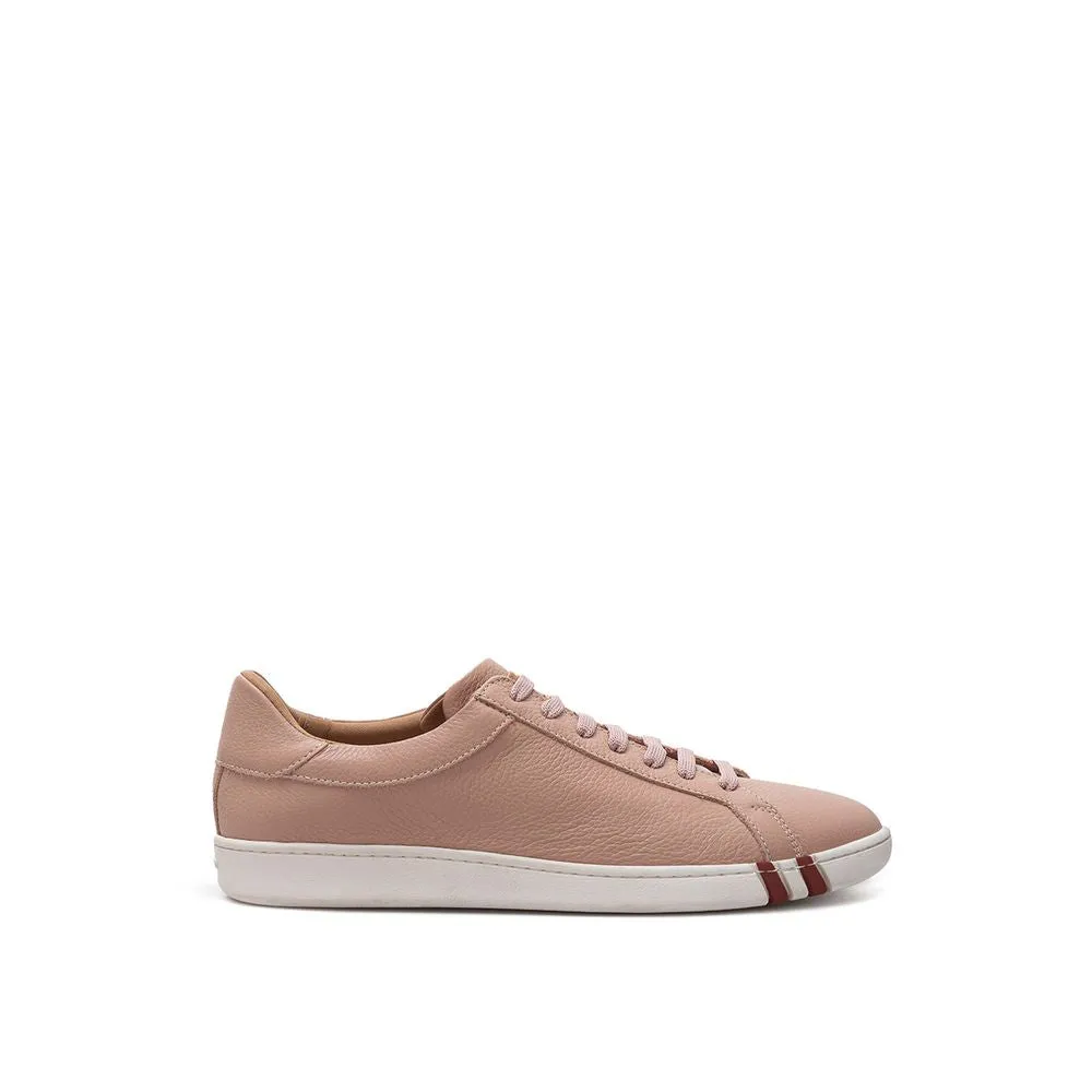 Bally Elegant Pink Leather Sneakers