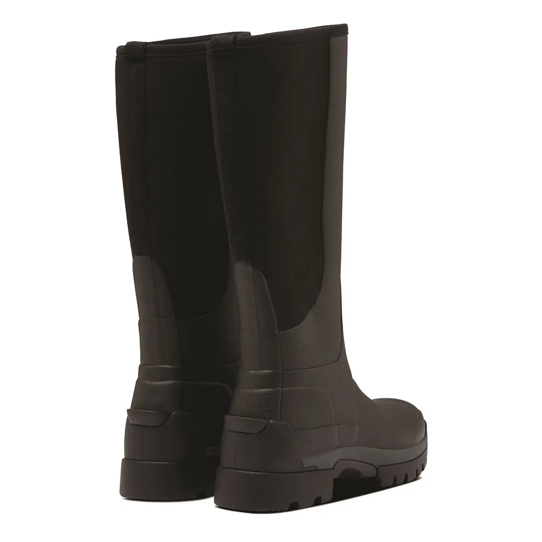 Balmoral Hybrid Ladies Tall Wellingtons - Black by Hunter