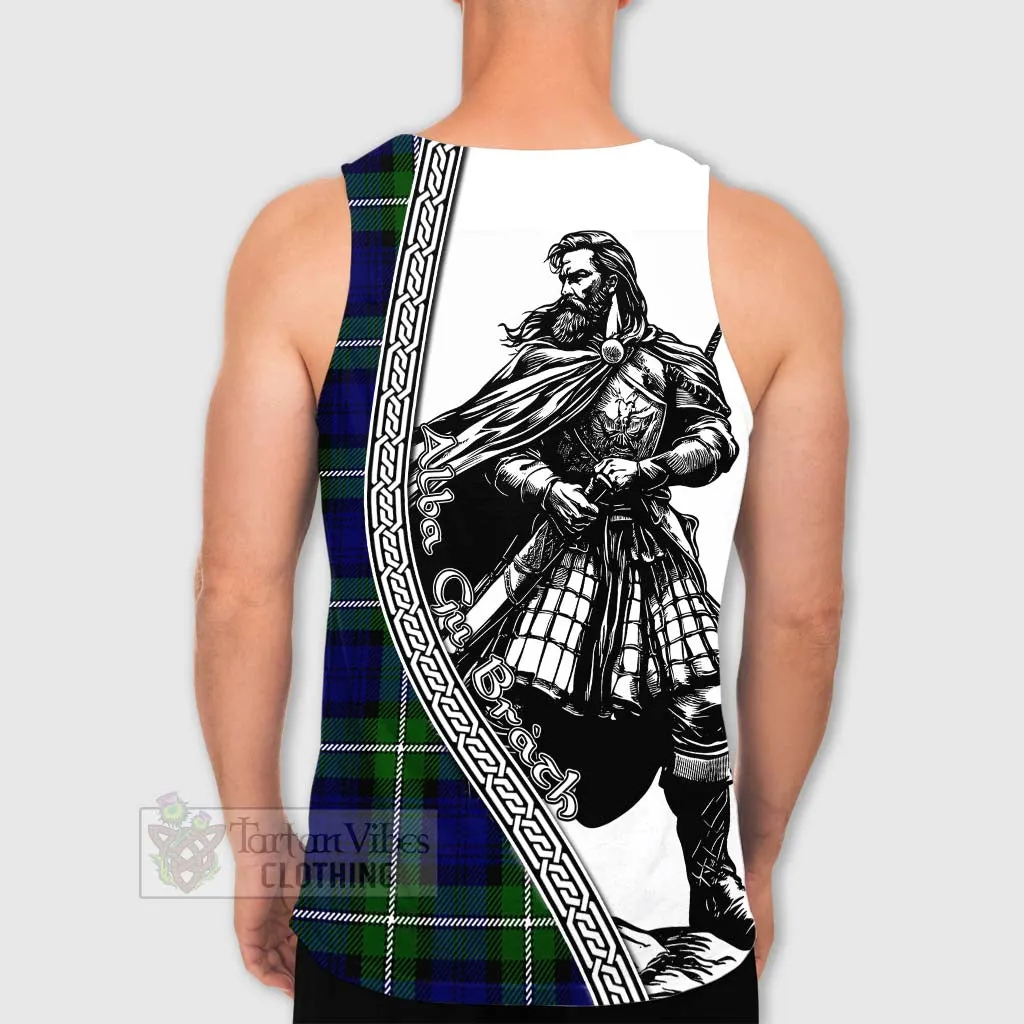 Bannerman Tartan Clan Crest Men's Tank Top with Highlander Warrior Celtic Style