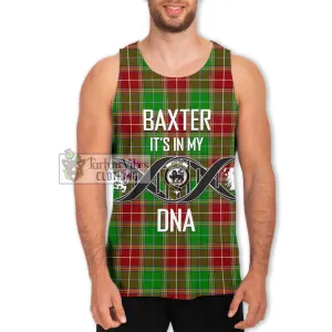 Baxter Modern Tartan Men's Tank Top with Family Crest DNA In Me Style