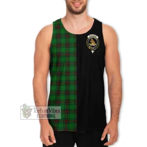 Beveridge Tartan Men's Tank Top with Family Crest and Half Of Me Style