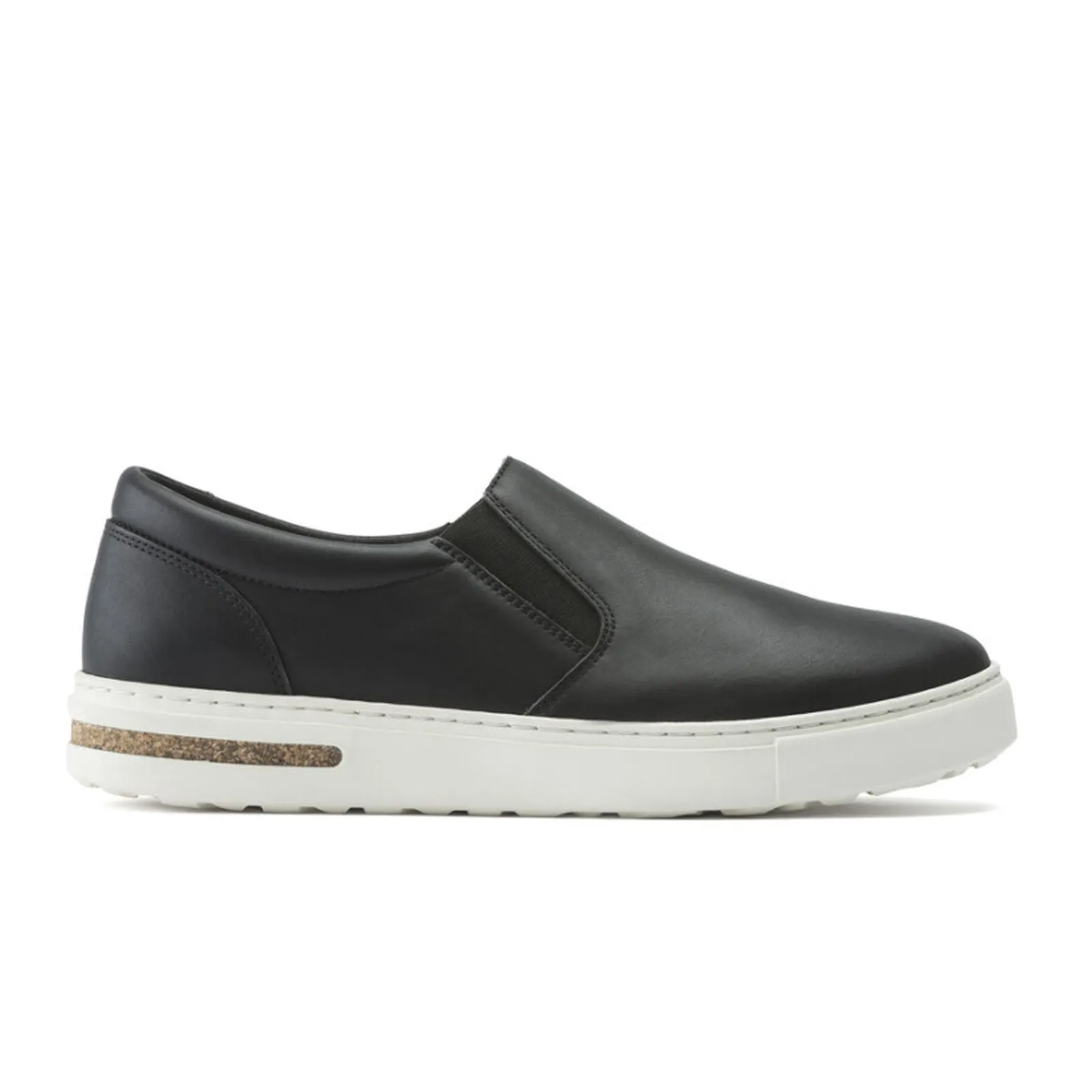 Birkenstock Oswego Narrow Slip On Sneaker (Women) - Black Leather