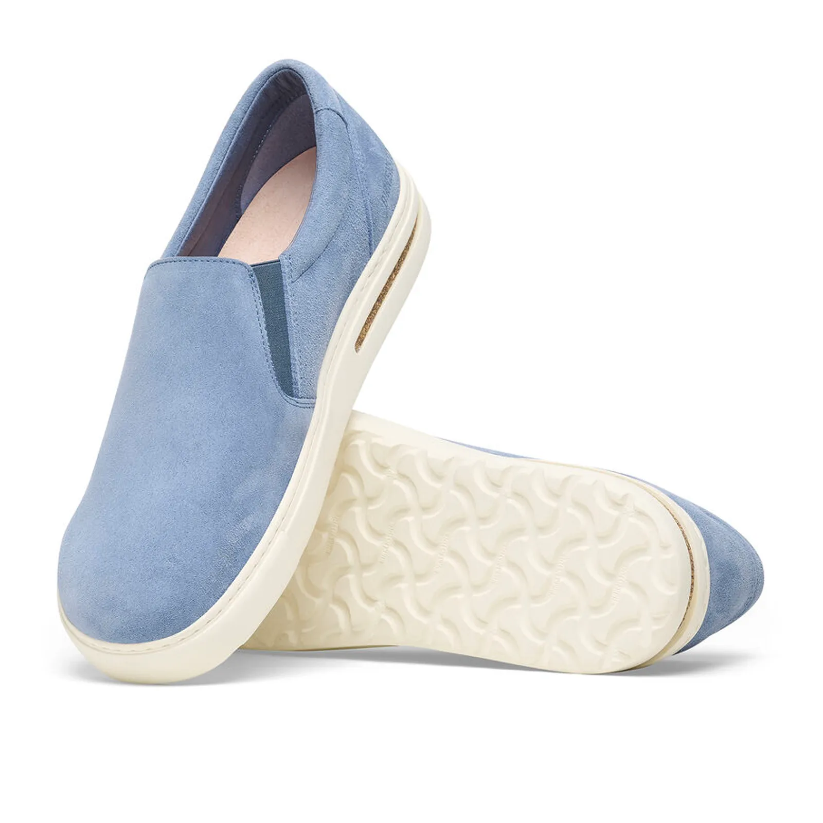 Birkenstock Oswego Slip On Sneaker (Men) - Elemental Blue Suede