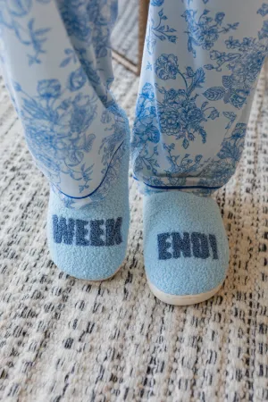 Blue Weekend! Slippers