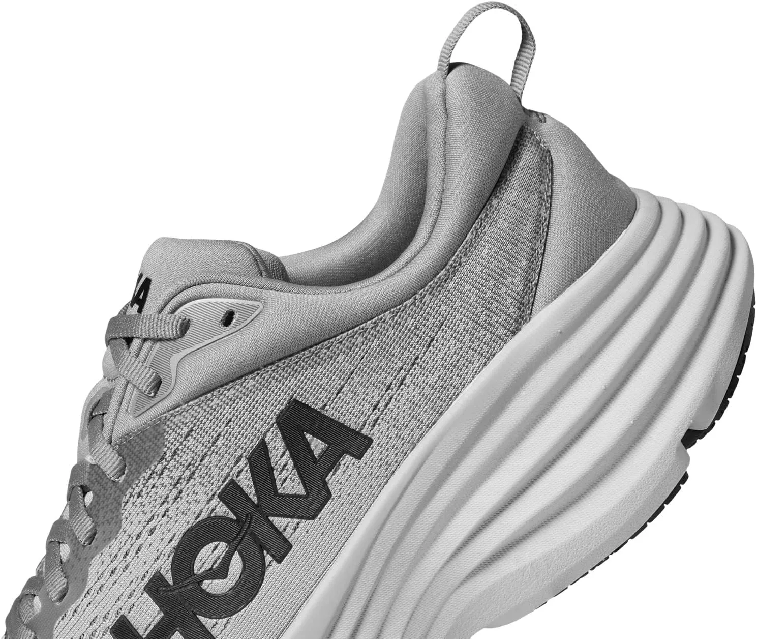 Bondi 8 Hoka Sneakers in Sharkskin/Harbor Mist