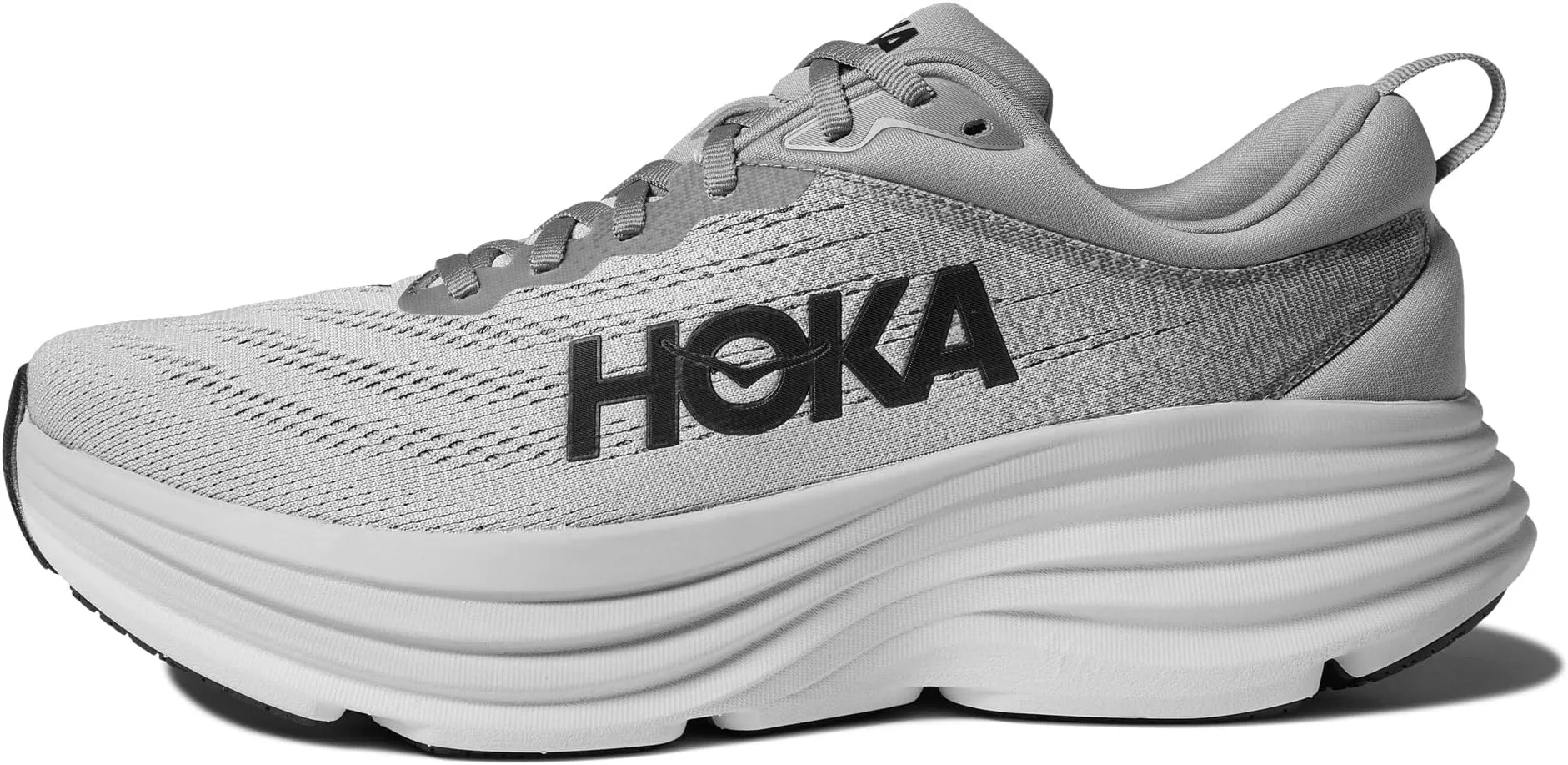 Bondi 8 Hoka Sneakers in Sharkskin/Harbor Mist