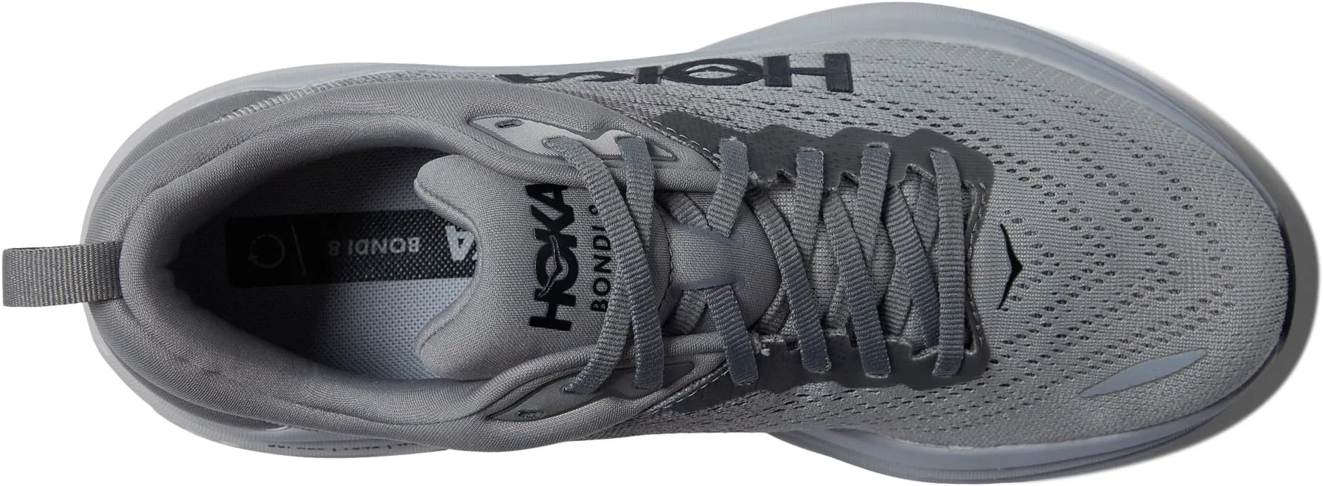 Bondi 8 Hoka Sneakers in Sharkskin/Harbor Mist