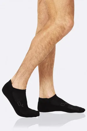 Boody Men's Active Bamboo Sports Sock in Black, Size UK 6-11