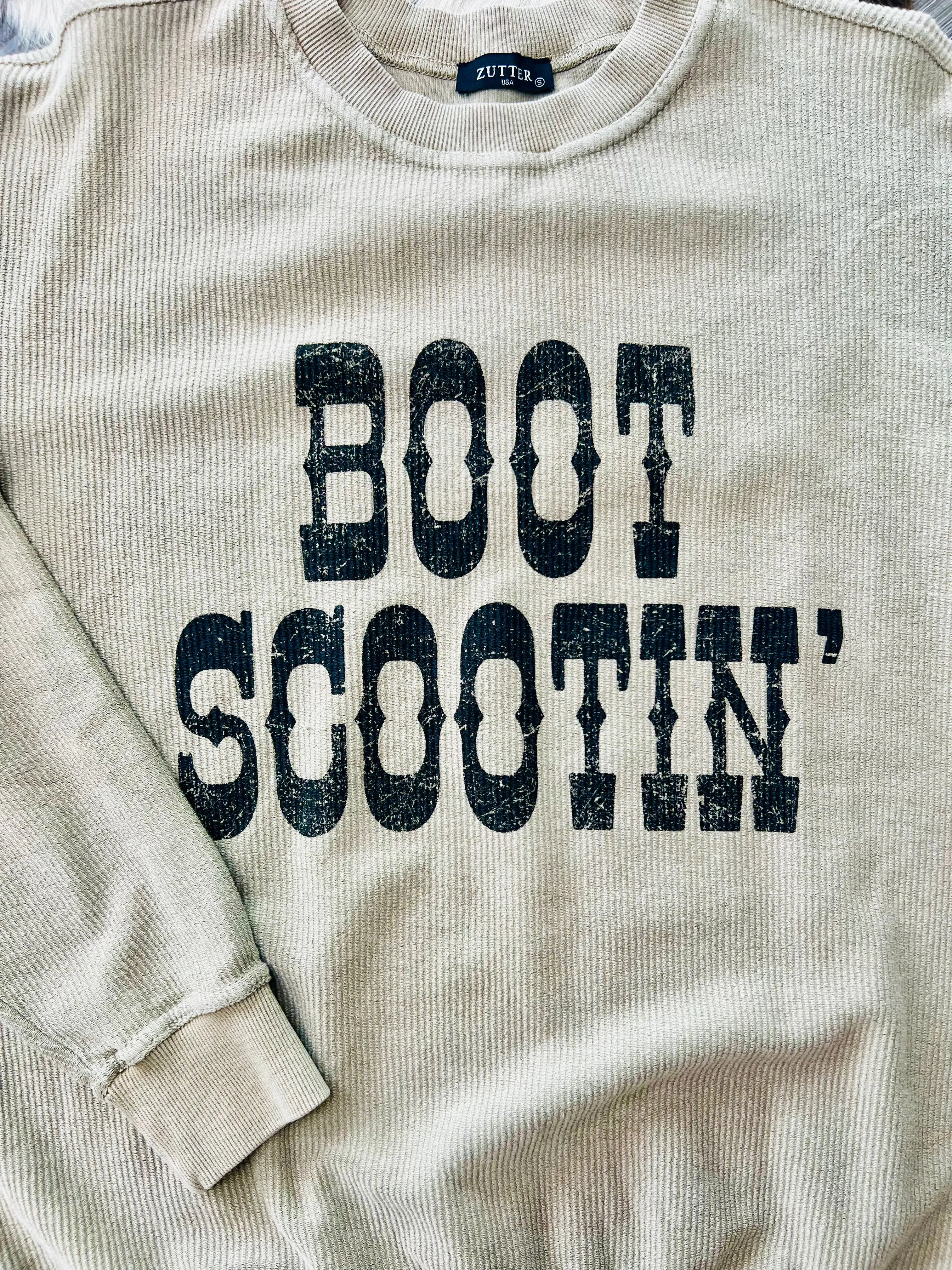 Boot Scootin' Long Sleeve Tee Camel