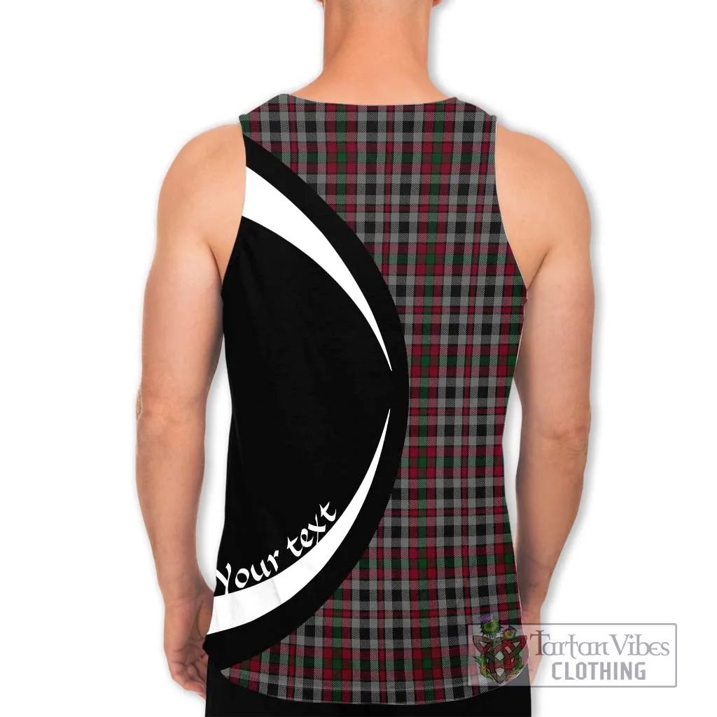 Borthwick Tartan Men's Tank Top with Family Crest Circle Style