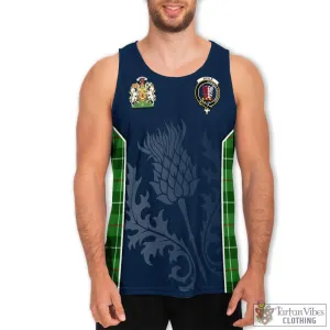 Boyle Tartan Men's Tanks Top with Family Crest and Scottish Thistle Vibes Sport Style