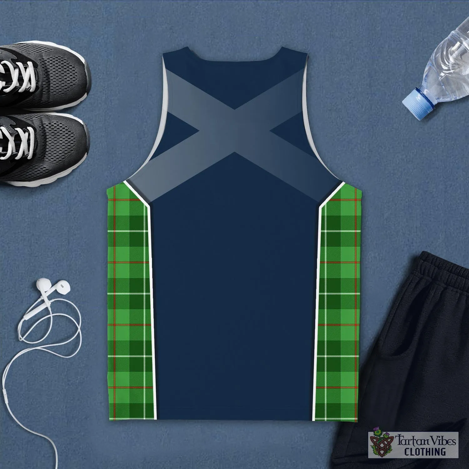 Boyle Tartan Men's Tanks Top with Family Crest and Scottish Thistle Vibes Sport Style