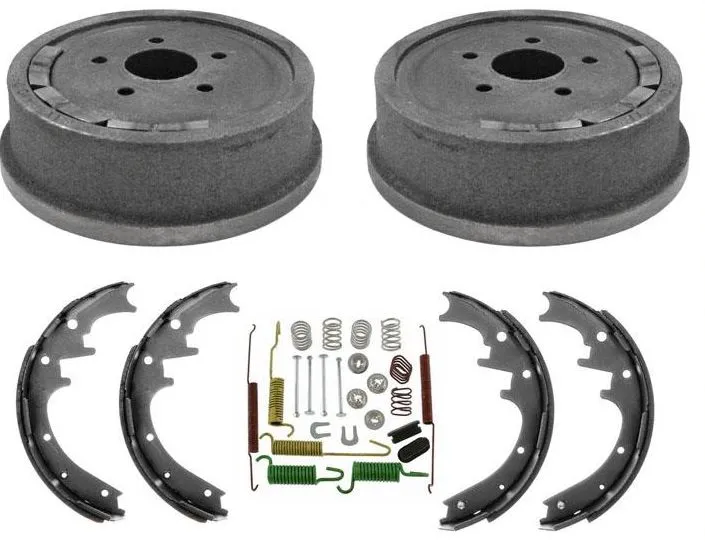 Brake Drums Shoes Sprs For Ford Ranger 95-97 with Rear 10" Drums 4 Wheel Drive