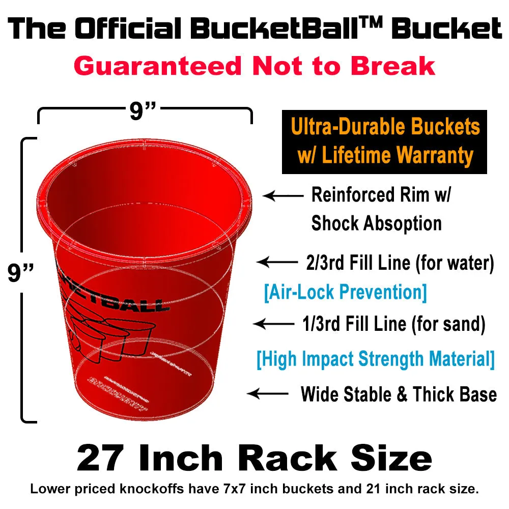 BucketBall - Team Color Edition - Combo Pack (Red/White)