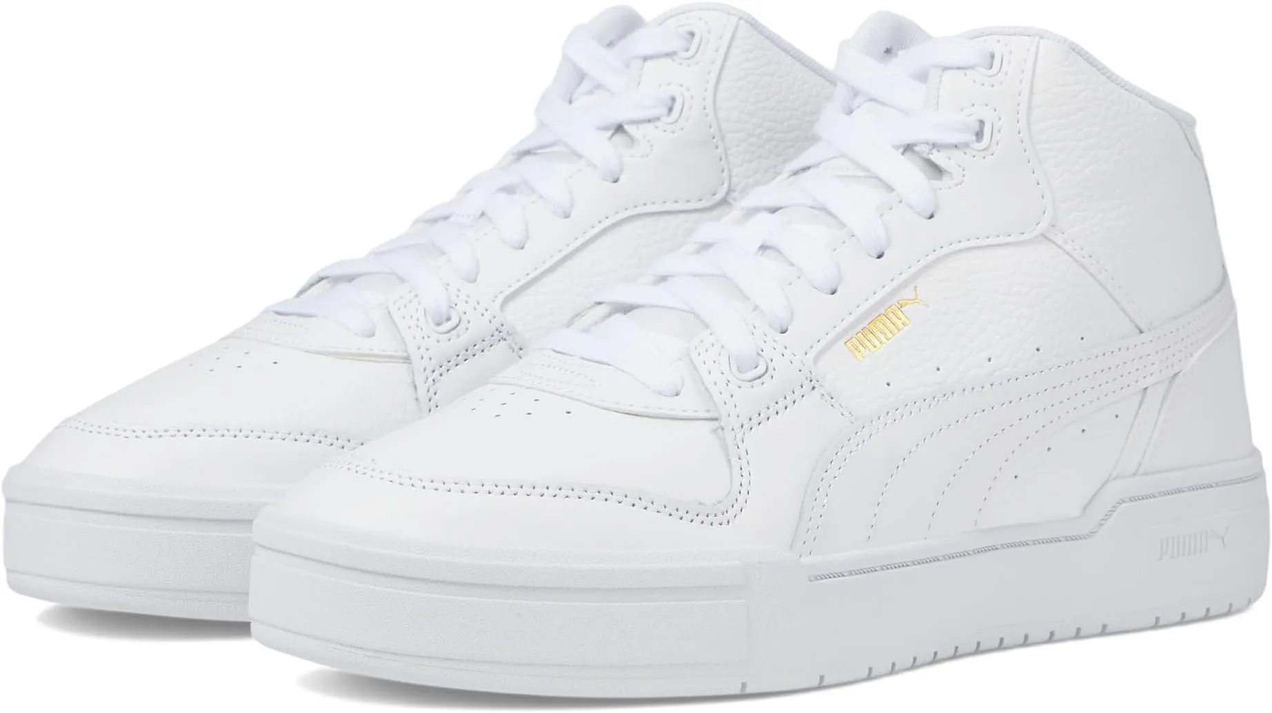 California Pro Mid PUMA Sneakers in Puma White/Puma Team Gold